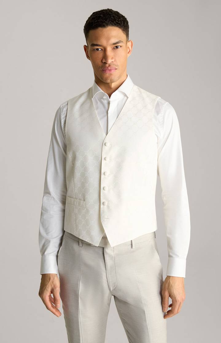 Joop Cornflower-Weste Weazer in Offwhite gemustert Fabrikverkauf