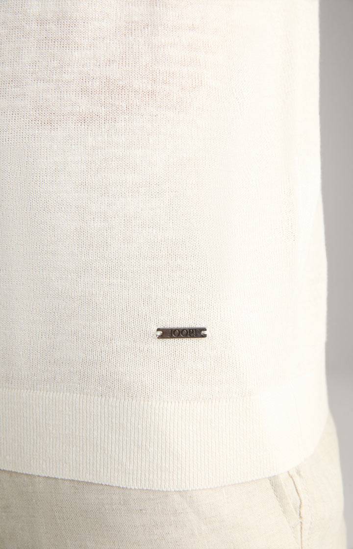 Joop Leinenmix-Poloshirt Malioso in Offwhite Neuheiten