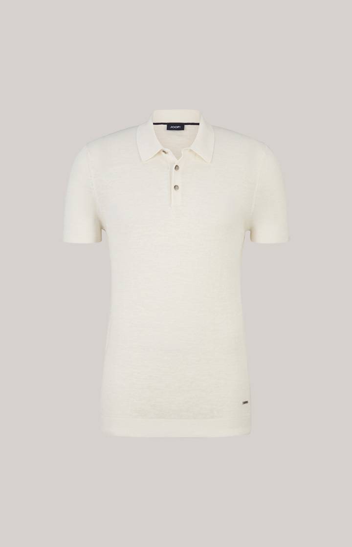 Joop Leinenmix-Poloshirt Malioso in Offwhite Neuheiten