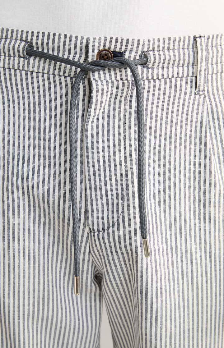 Joop Leinenmix-Shorts Ruby in Navy gestreift Räumungsverkauf