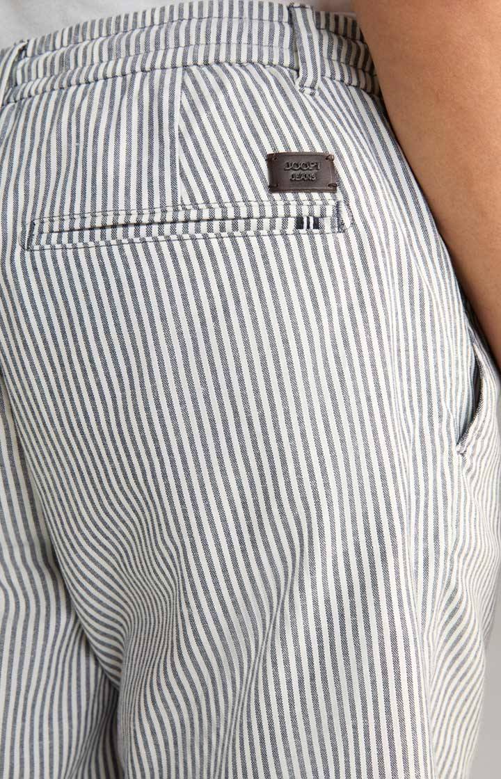 Joop Leinenmix-Shorts Ruby in Navy gestreift Räumungsverkauf
