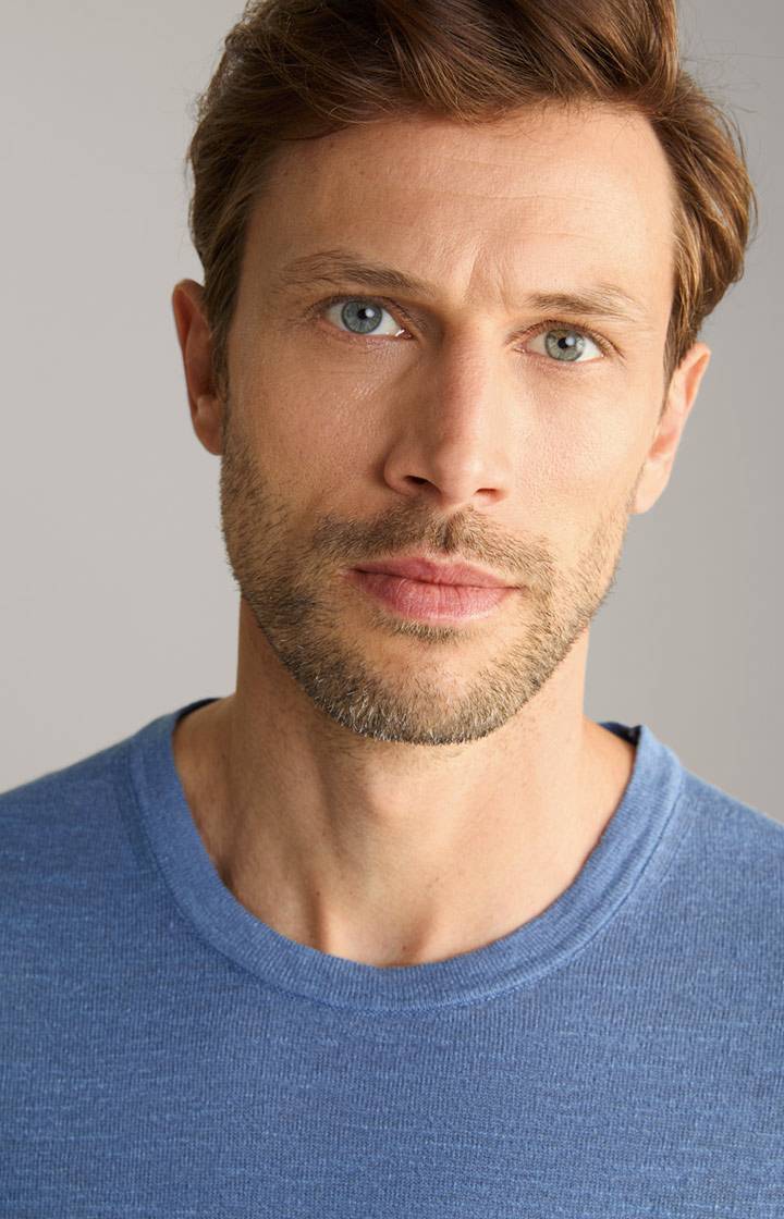 Joop Leinenmix-T-Shirt Maroso in Blau Tägliche Deals