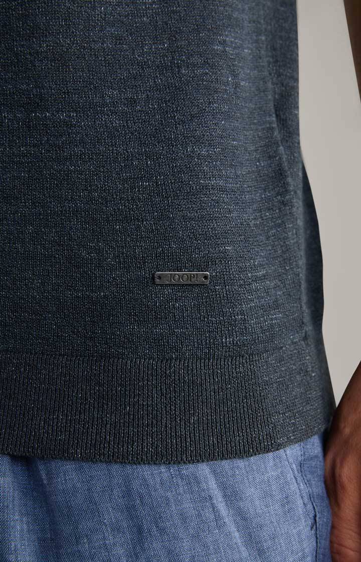 Joop Leinenmix-Poloshirt Malioso in Navy Tiefpreis