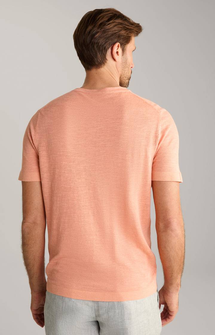 Joop Leinenmix-T-Shirt Maroso in Orange Begrenzte Freigabe