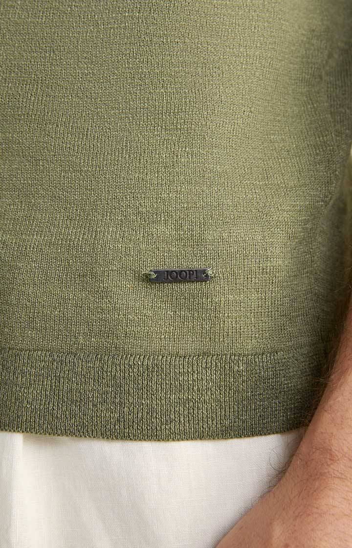 Joop Leinenmix-T-Shirt Maroso in Oliv Letzte 2 Tage