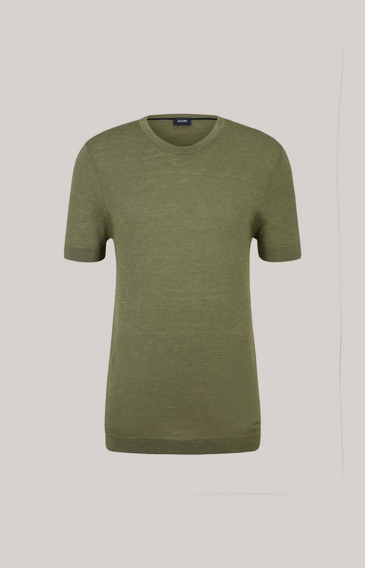 Joop Leinenmix-T-Shirt Maroso in Oliv Letzte 2 Tage