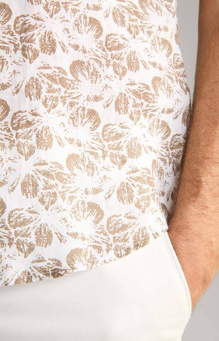 Joop Leinen-Hemd Pit in Beige/Weiß Bis zu 55% Rabatt