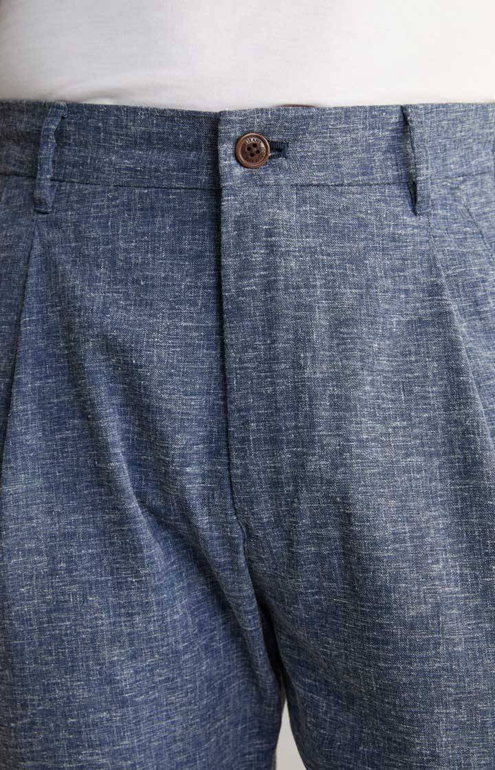 Joop Leinenmix-Chino Lead in Blau meliert Riesige Rabatte