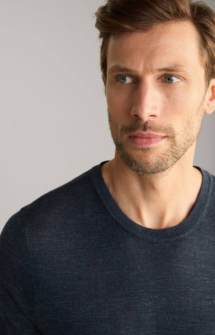 Joop Leinenmix-T-Shirt Maroso in Dunkelblau 50% Rabatt mit kostenlosem Versand