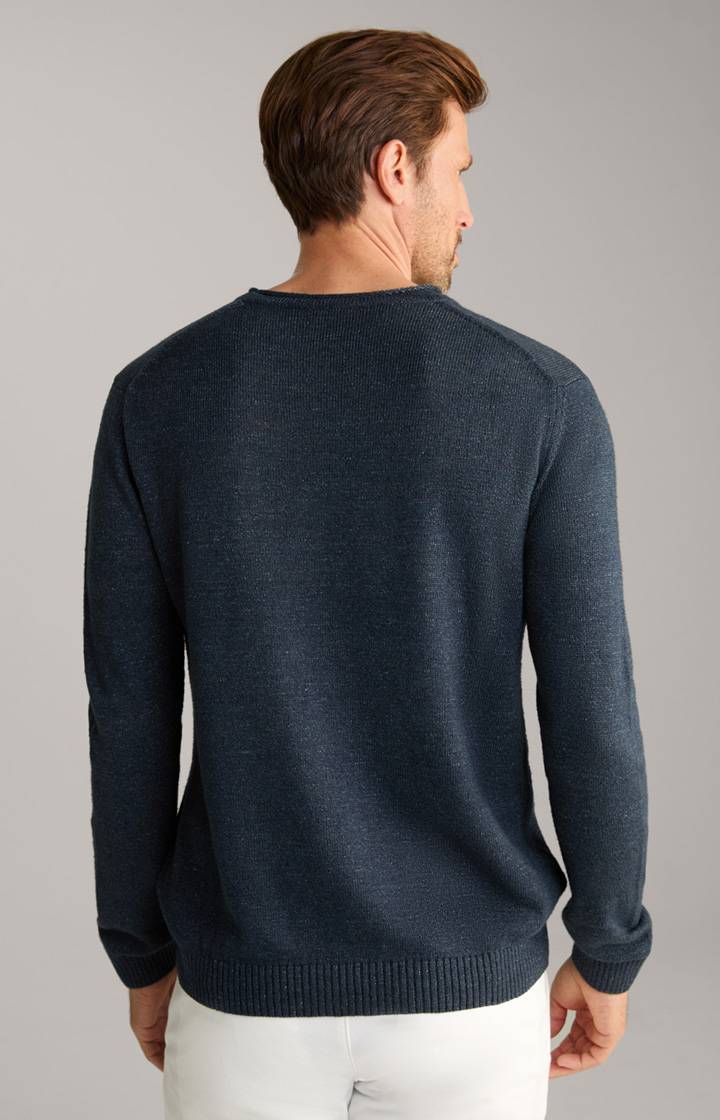 Joop Leinenmix-Pullover Mendor in Navy Clearance-Verkauf