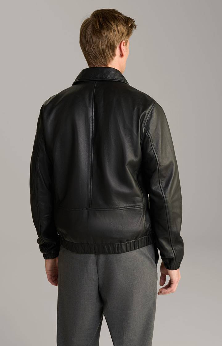 Joop Lederjacke Rock in Schwarz Fabrikladen