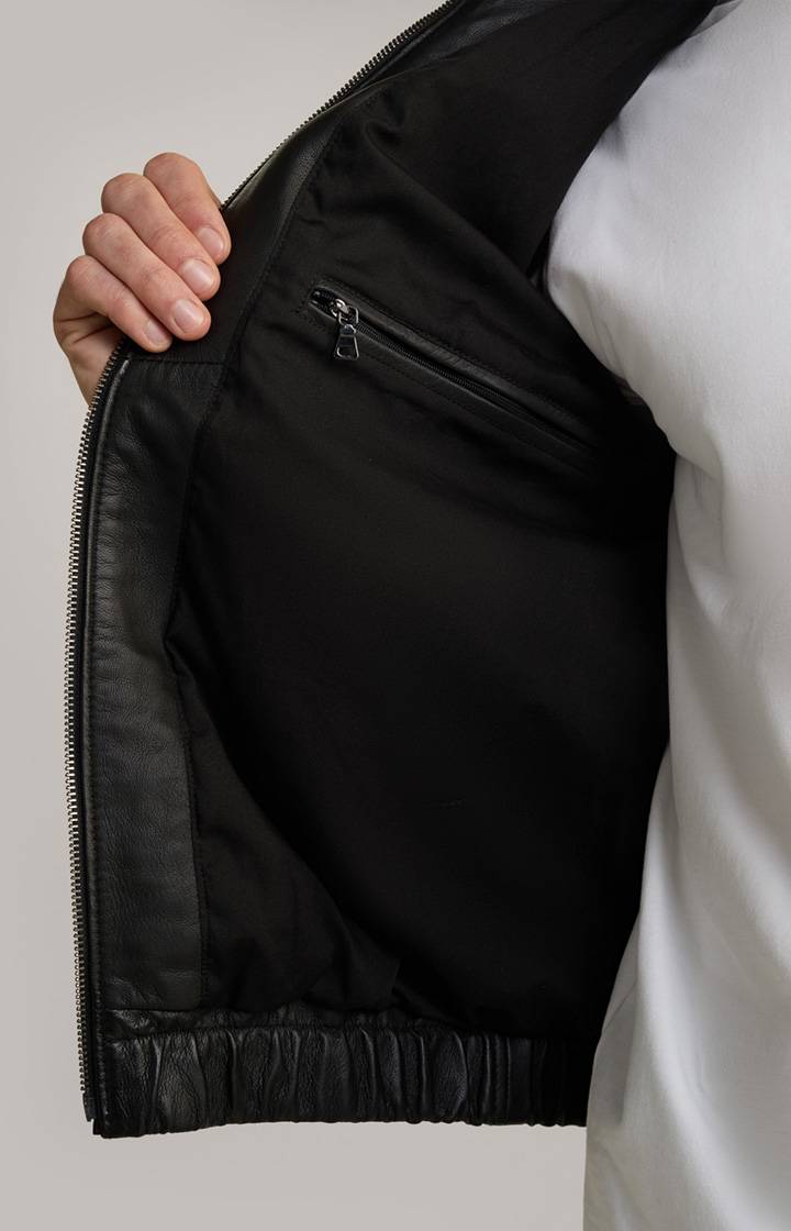 Joop Lederjacke Rock in Schwarz Fabrikladen