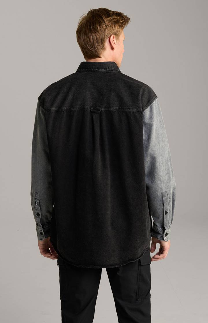 Joop Jeans-Hemd Hawes in Schwarz/Blau Speichern exportieren