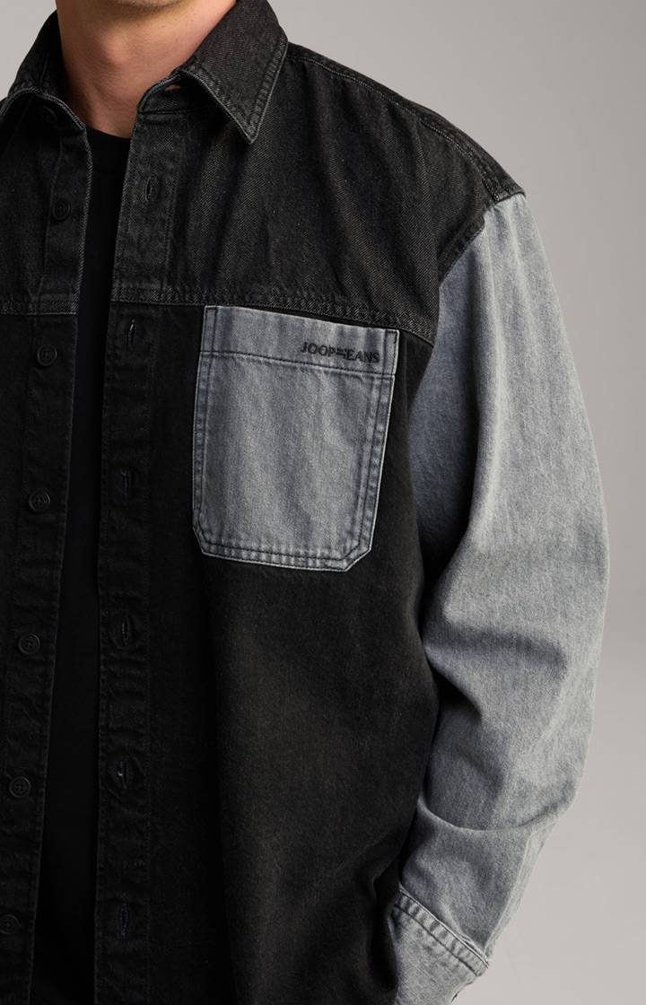 Joop Jeans-Hemd Hawes in Schwarz/Blau Speichern exportieren