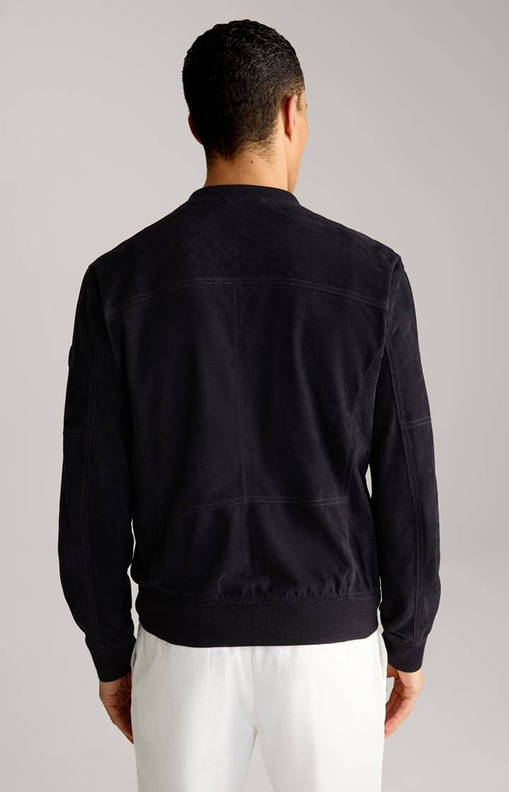 Joop Ziegenvelours-Lederjacke Pios in Navy Online Outlet