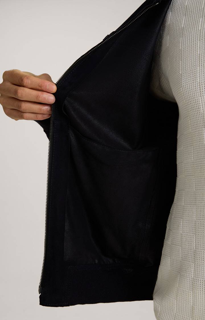 Joop Ziegenvelours-Lederjacke Pios in Navy Online Outlet