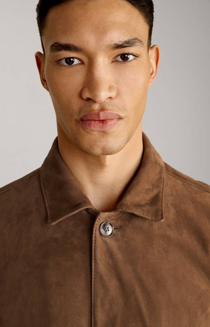 Joop Velours-Lederjacke Zag in Braun Bestseller