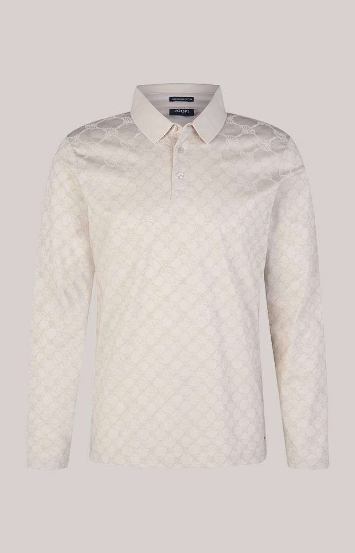 Joop Langarm-Poloshirt Pasquale in Hellbeige Fabrikpreis