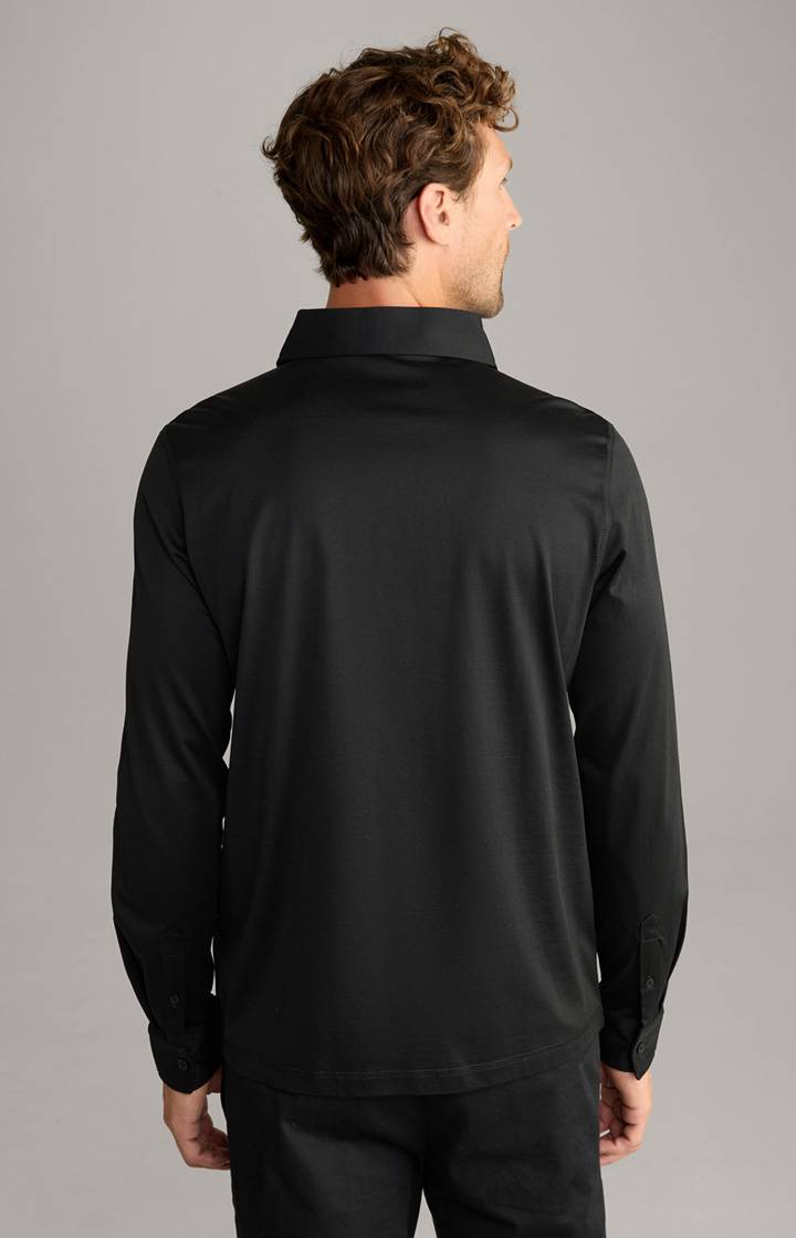 Joop Langarm-Poloshirt Baldwin in Schwarz Sonderangebot
