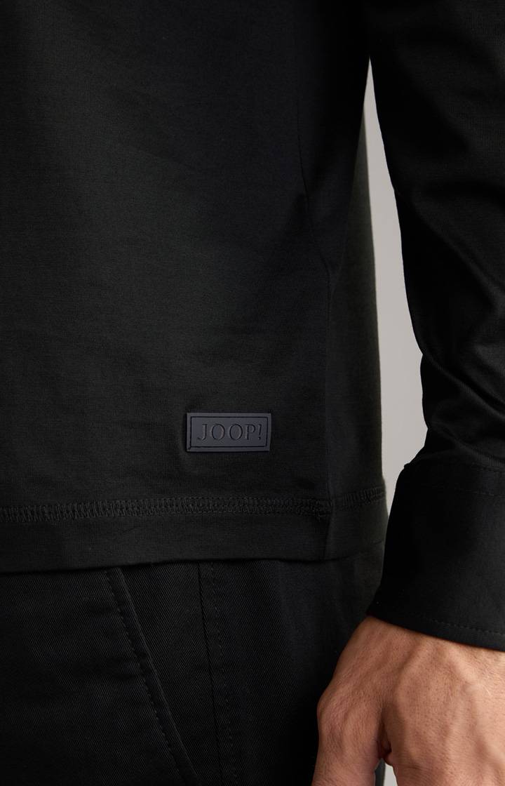 Joop Langarm-Poloshirt Baldwin in Schwarz Sonderangebot