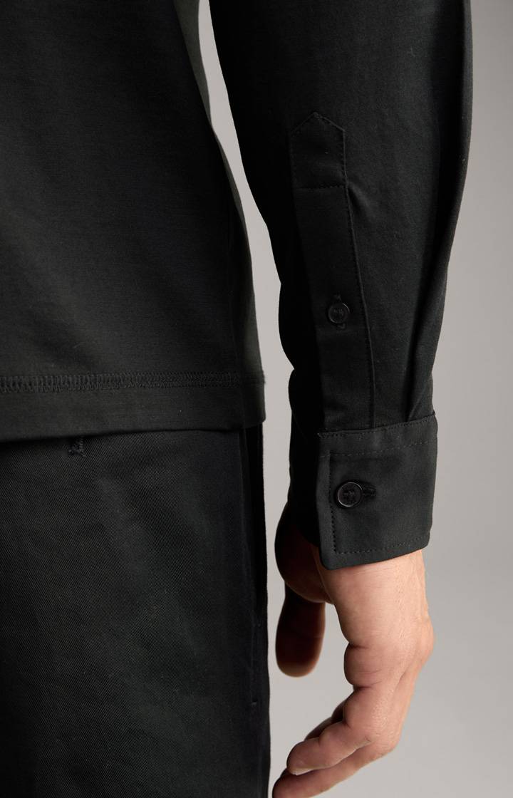 Joop Langarm-Poloshirt Baldwin in Schwarz Sonderangebot