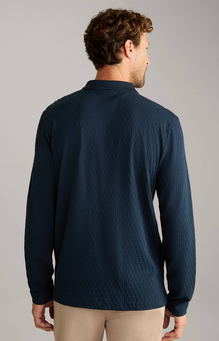 Joop Polo-Longsleeve Balian in Navy Rabatt