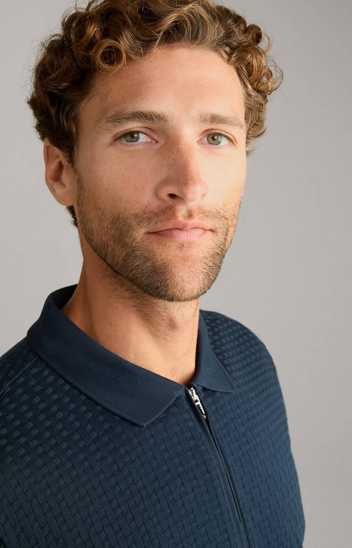 Joop Polo-Longsleeve Balian in Navy Rabatt