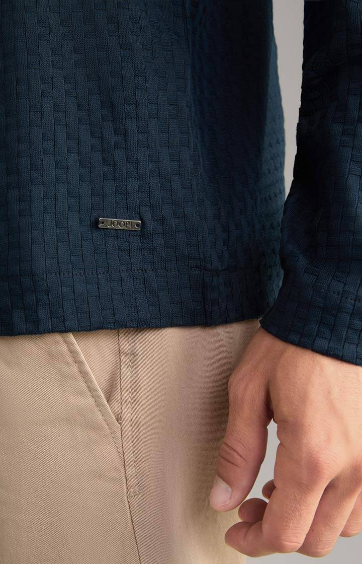 Joop Polo-Longsleeve Balian in Navy Rabatt
