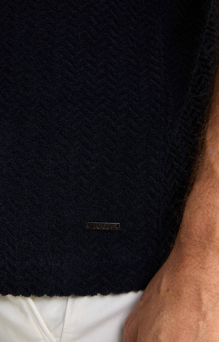 Joop Frottee-Polohemd Piero in Navy strukturiert Flash Sale