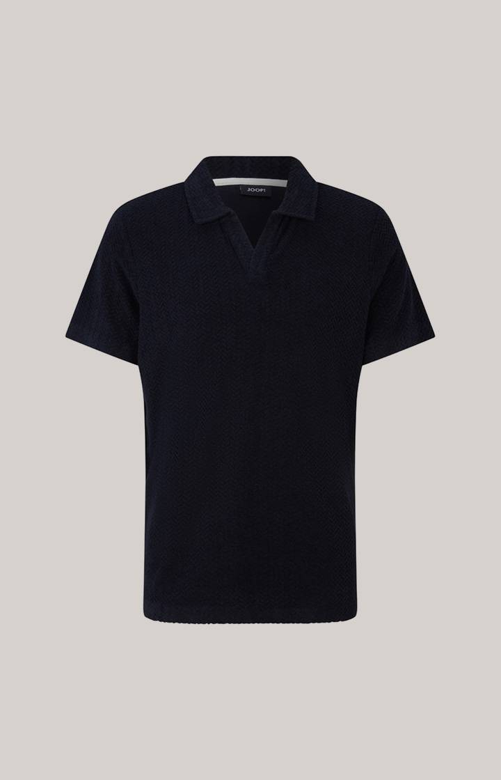 Joop Frottee-Polohemd Piero in Navy strukturiert Flash Sale