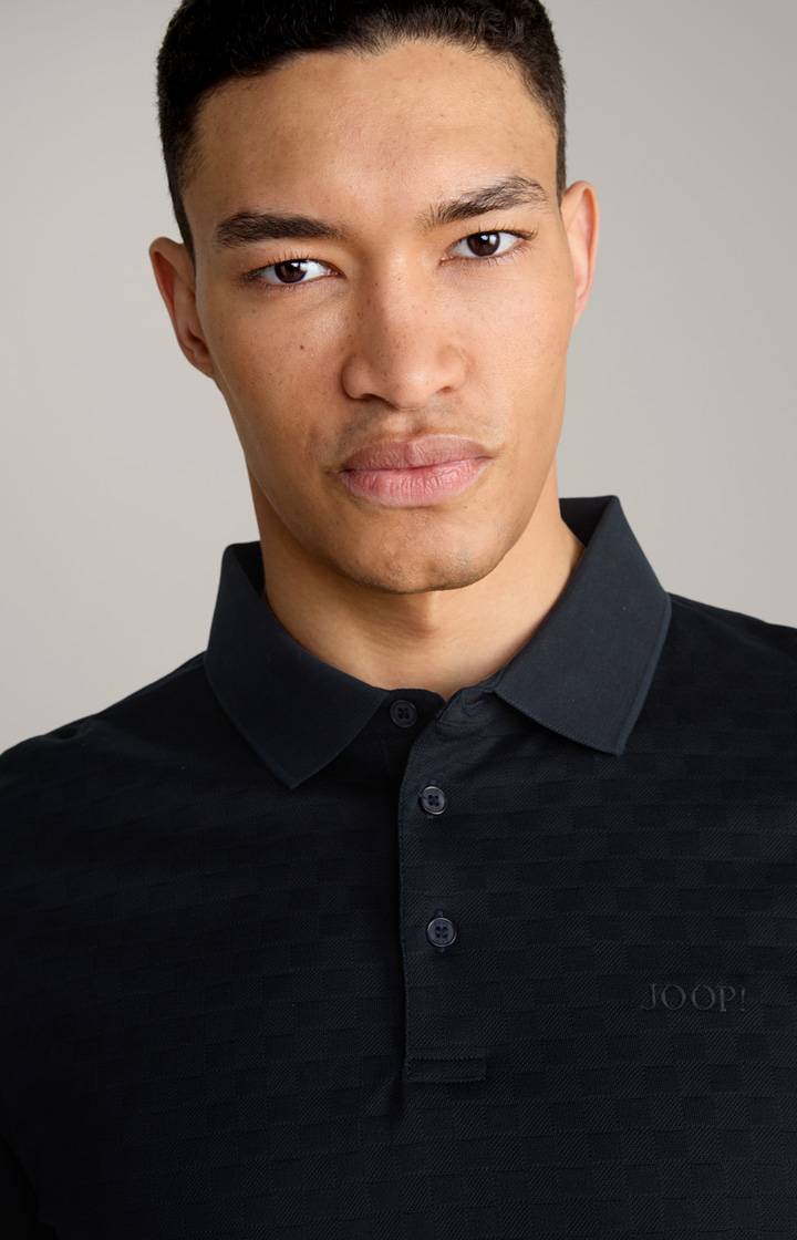 Joop Poloshirt Pacey in Schwarz strukturiert Preisnachlass