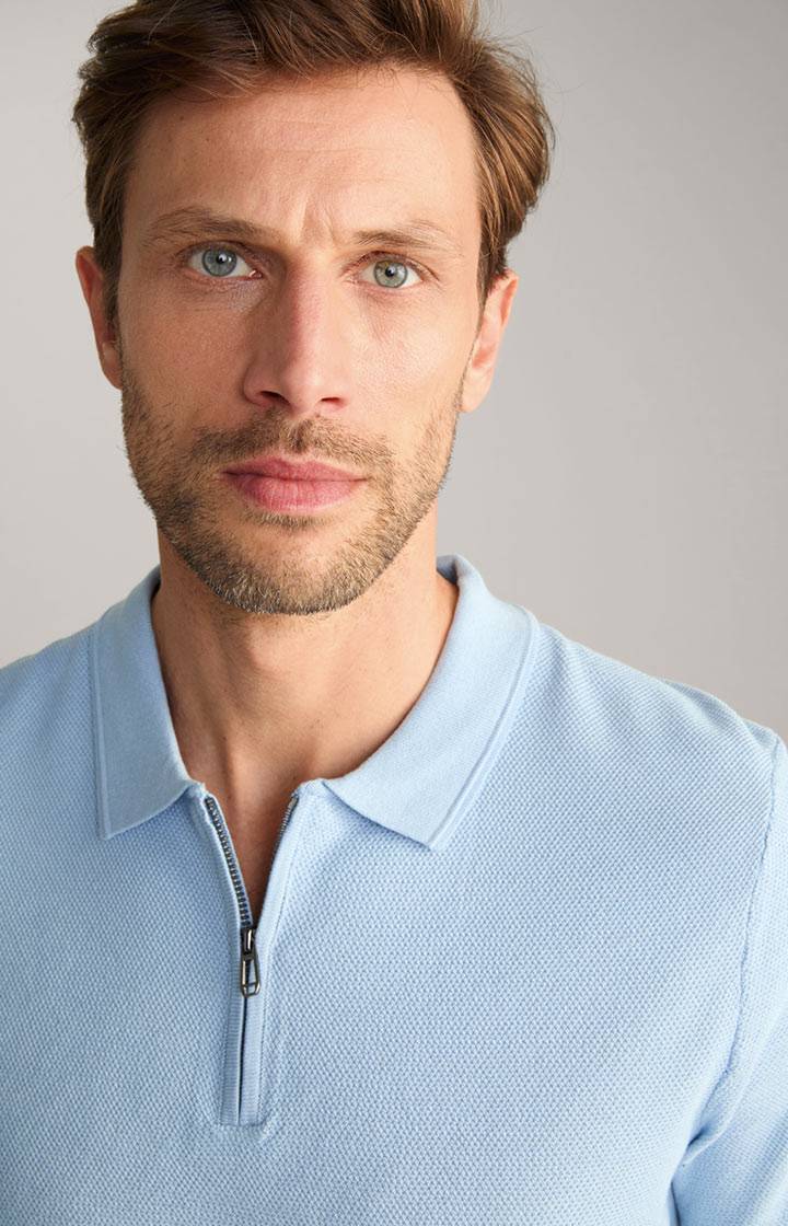 Joop Baumwoll-Poloshirt Vancro in Hellblau Saisonschlussverkauf