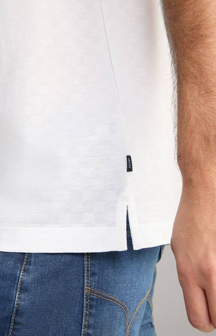 Joop Poloshirt Pacey in Weiß strukturiert Black Friday