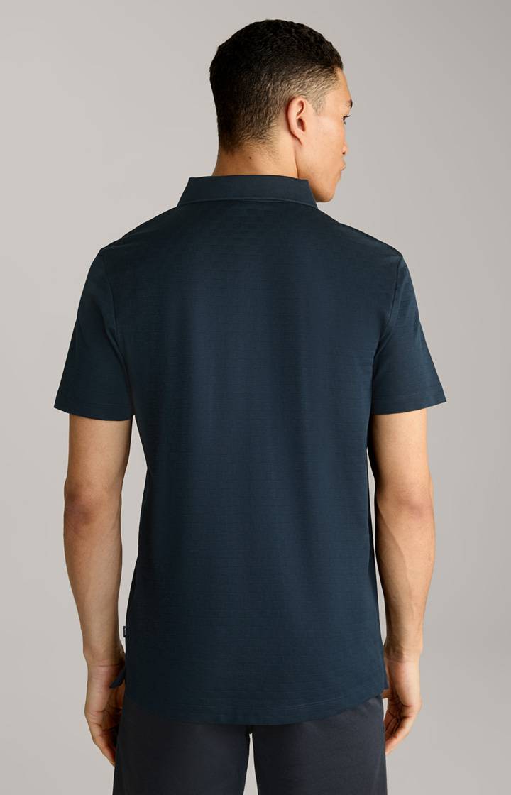 Joop Poloshirt Pacey in Navy strukturiert Blitzangebot