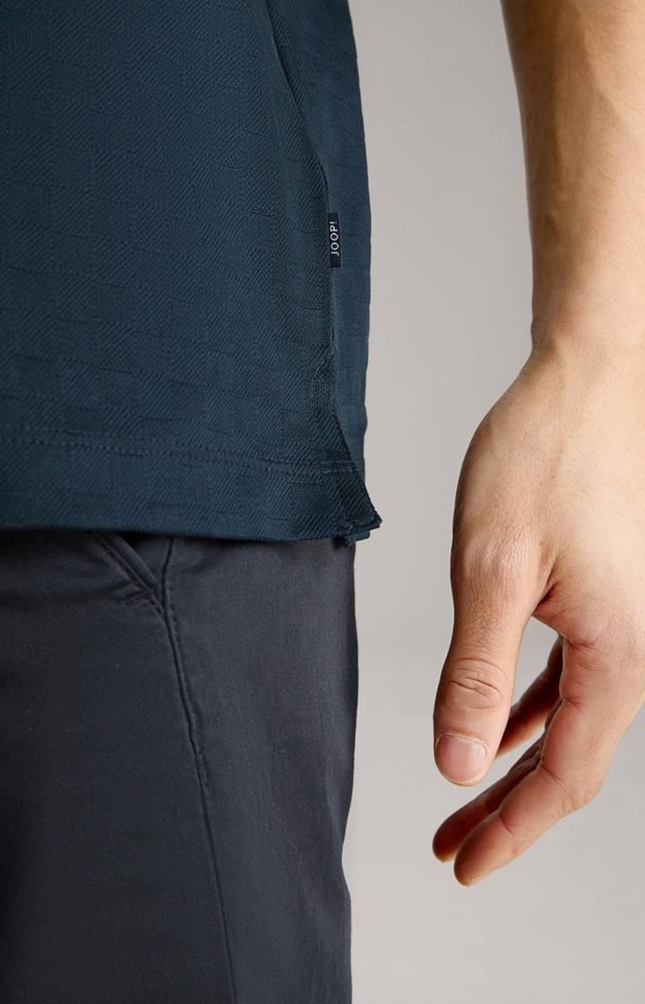 Joop Poloshirt Pacey in Navy strukturiert Blitzangebot