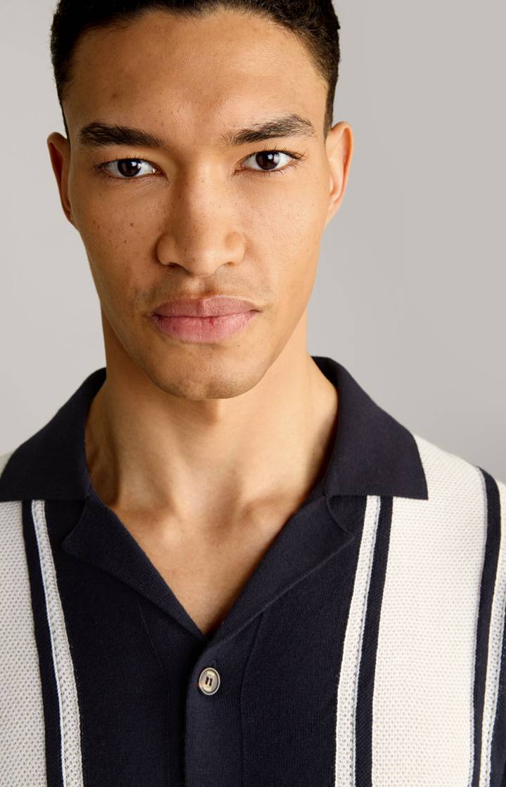 Joop Strick-Hemd Klaas in Navy Bestseller