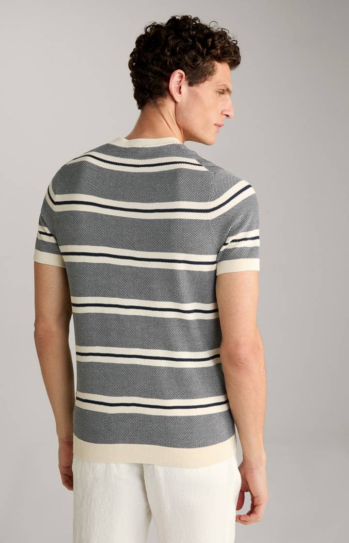 Joop Strick-Shirt Vico in Navy/Offwhite gestreift Räumungsverkauf