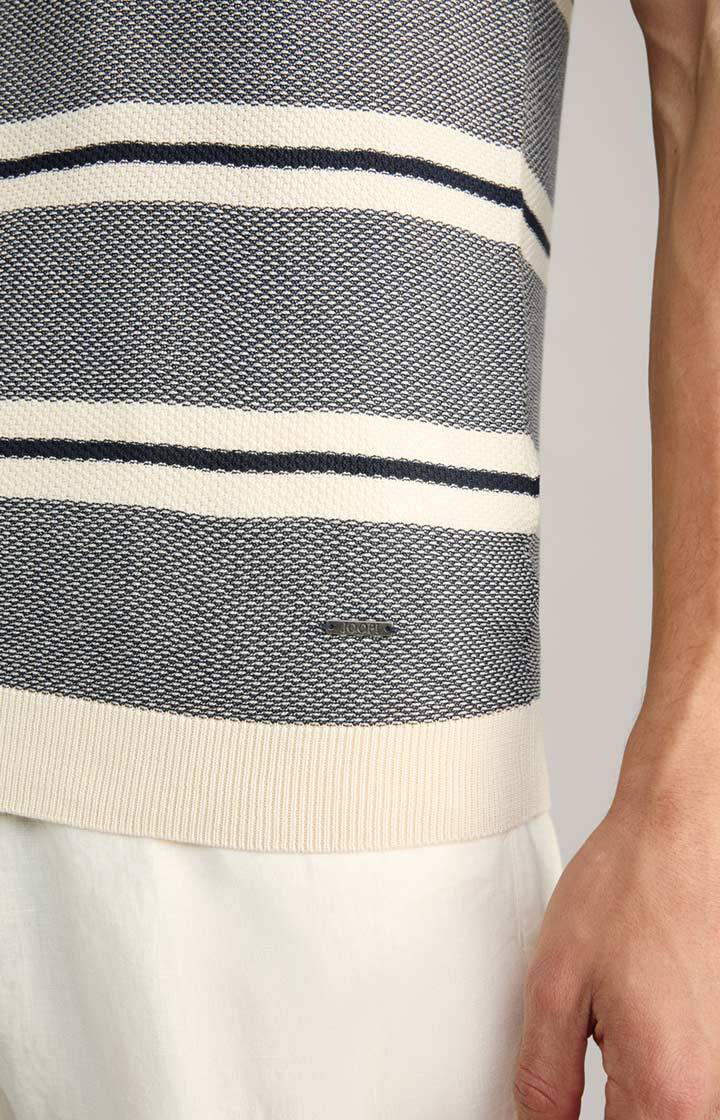Joop Strick-Shirt Vico in Navy/Offwhite gestreift Räumungsverkauf