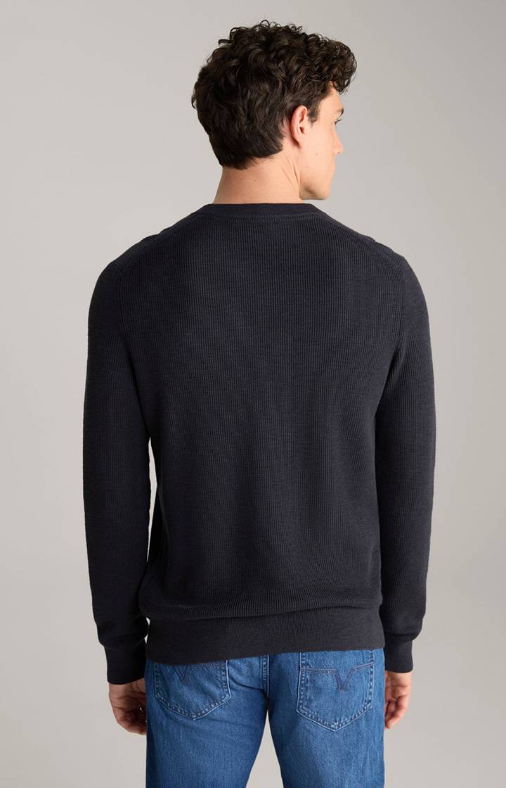 Joop Strickpullover Henley in Navy VIP-Rabatte