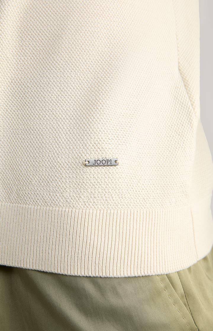 Joop Strick-Shirt Valdrio in Natural Super Sparpreis