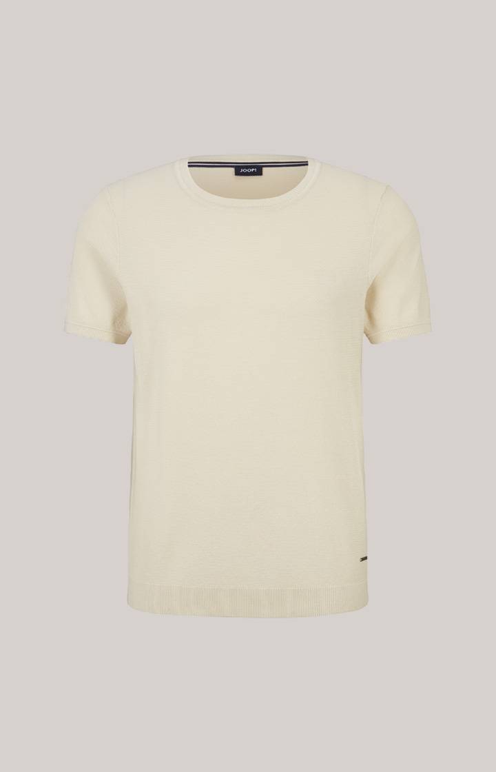 Joop Strick-Shirt Valdrio in Natural Super Sparpreis