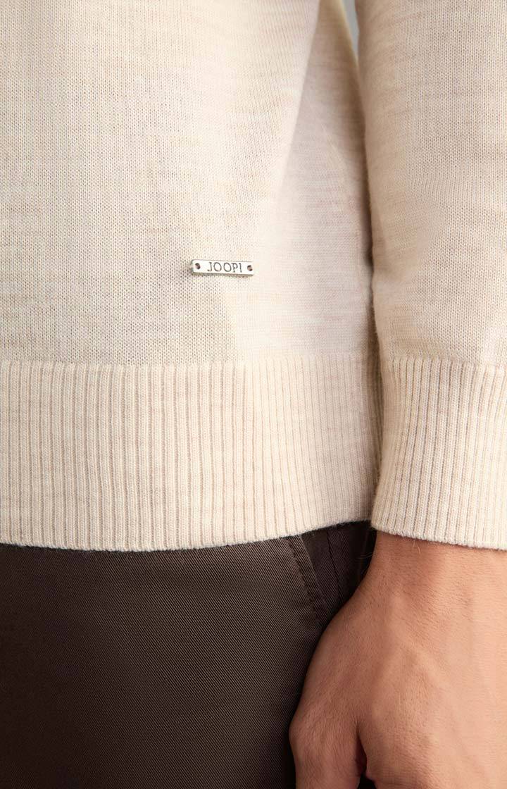 Joop Merinowoll-Pullover Denny in Hellbeige Letzte 2 Tage
