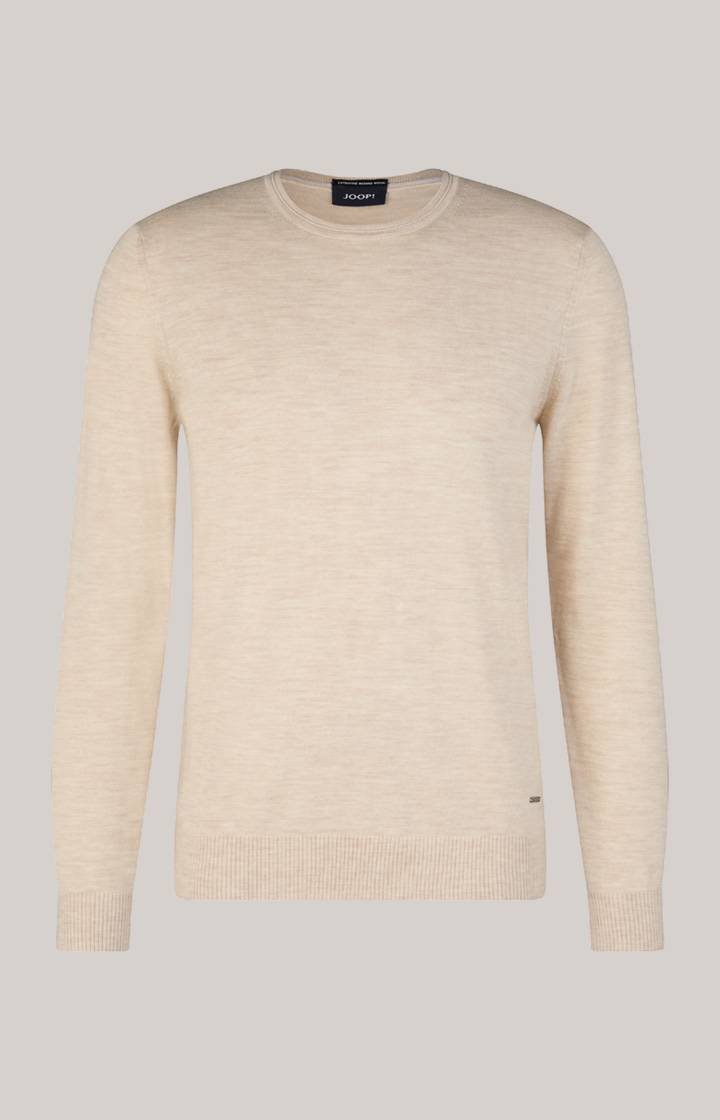Joop Merinowoll-Pullover Denny in Hellbeige Letzte 2 Tage
