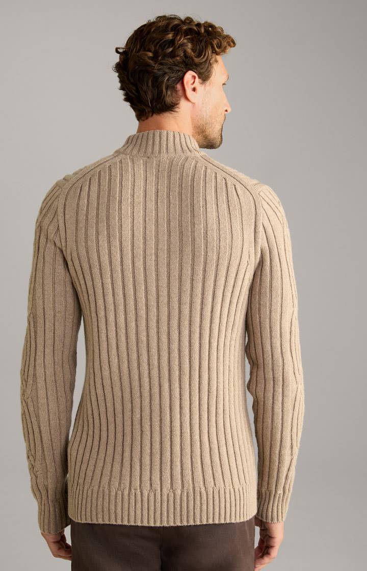 Joop Cashmere-Mix-Pullover Brianor in Hellbraun Letzter Tag