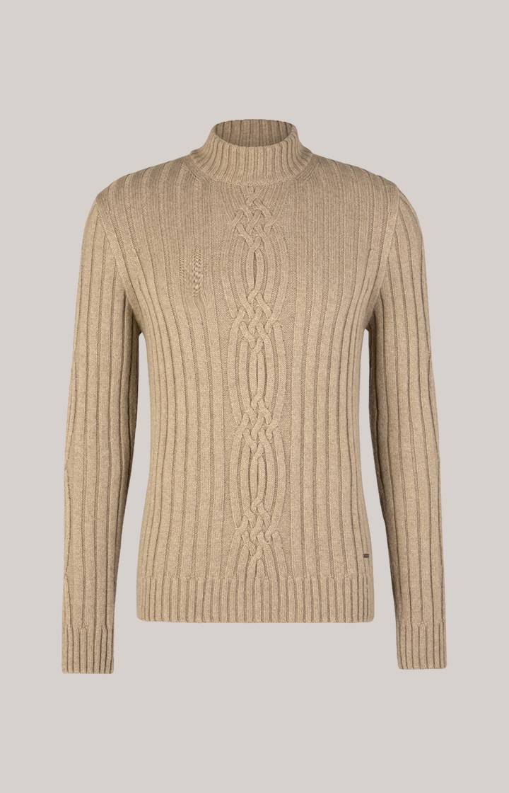 Joop Cashmere-Mix-Pullover Brianor in Hellbraun Letzter Tag