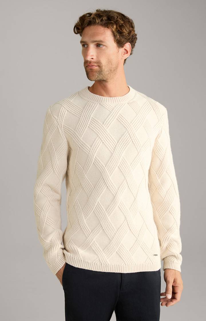 Joop Cashmere-Mix-Pullover Diamondo in Beige Bis zu 60% Rabatt