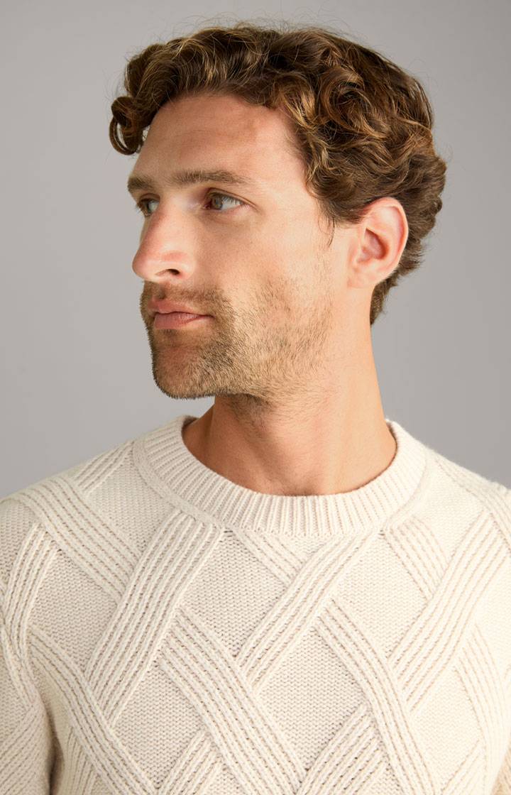 Joop Cashmere-Mix-Pullover Diamondo in Beige Bis zu 60% Rabatt