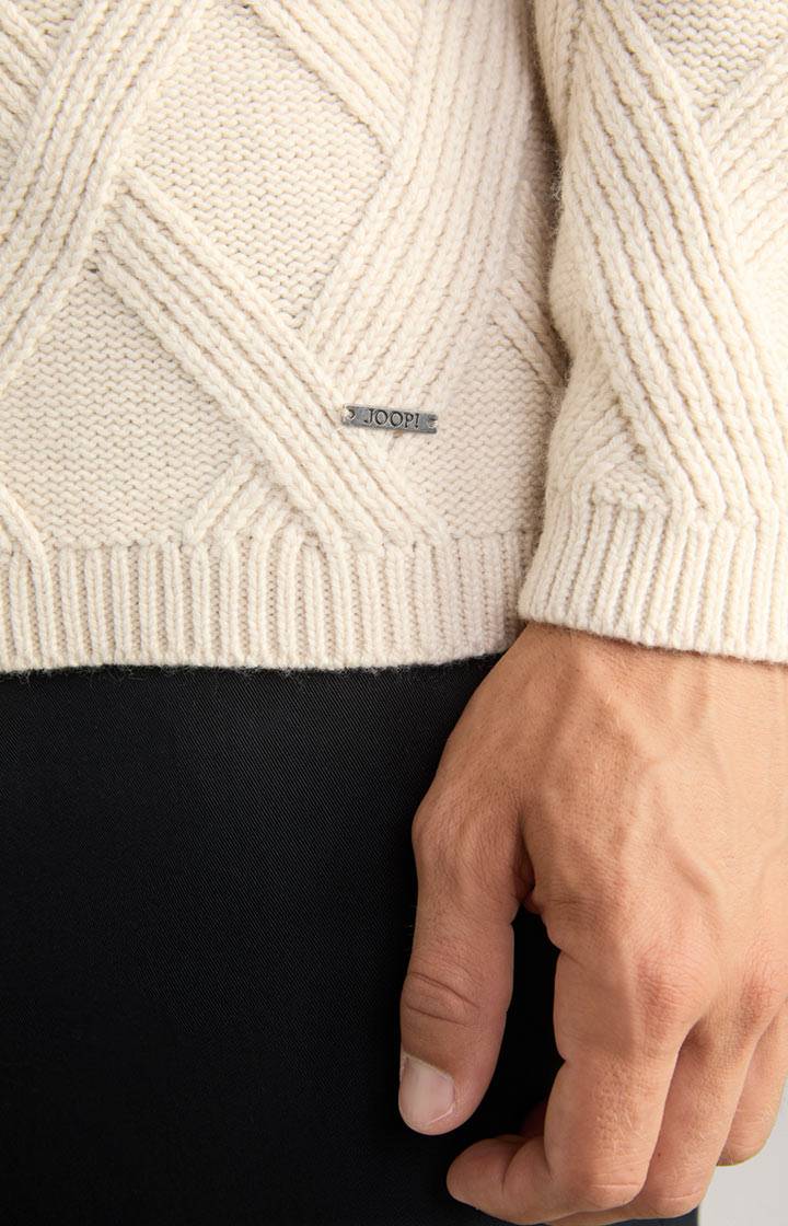 Joop Cashmere-Mix-Pullover Diamondo in Beige Bis zu 60% Rabatt