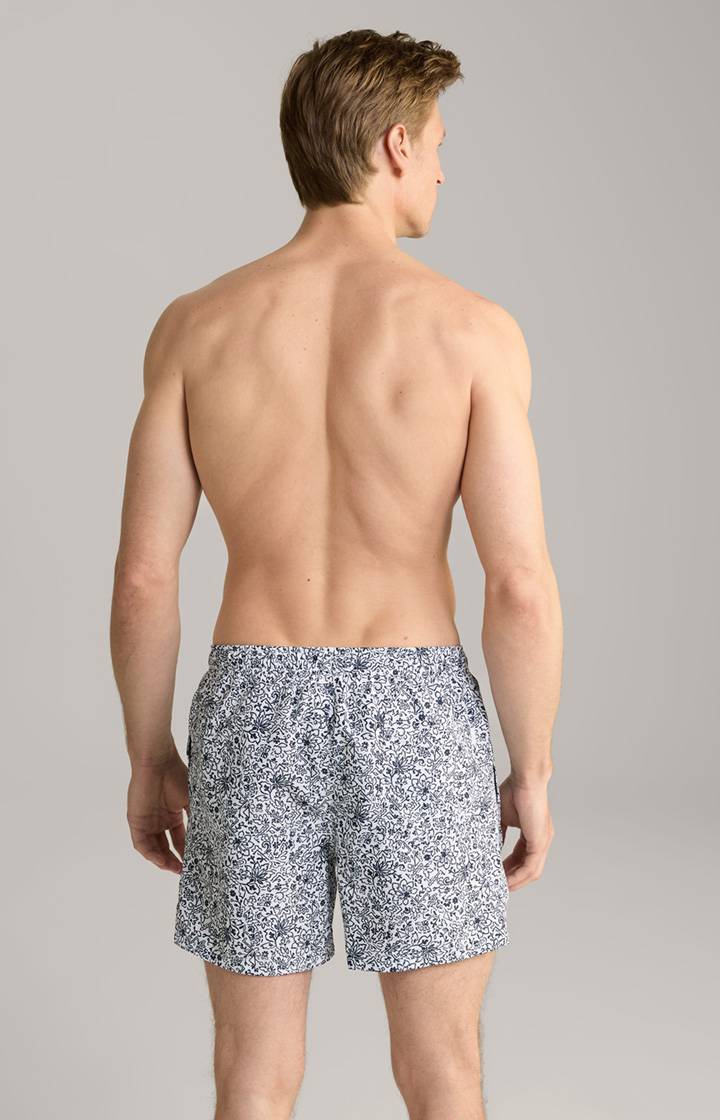 Joop Badeshorts Palolem Beach in Weiß/Blau gemustert Exklusivangebot
