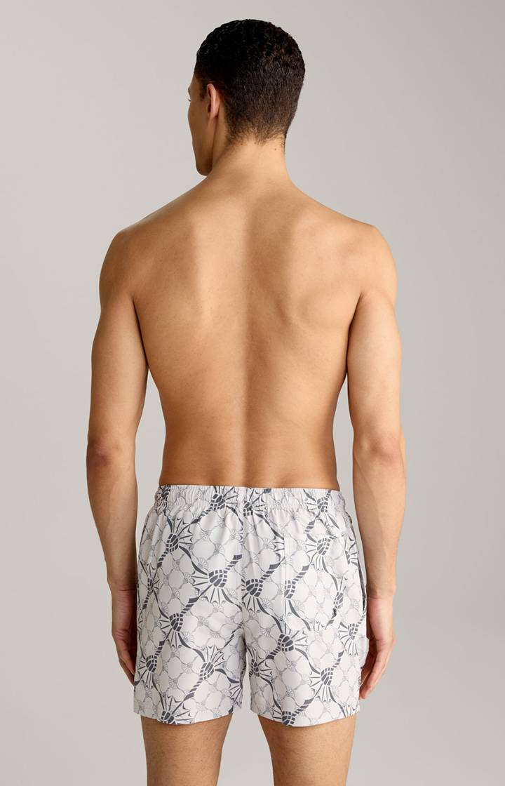 Joop Cornflower-Badeshorts Babados in Hellgrau/Anthrazit Muttertagsangebot